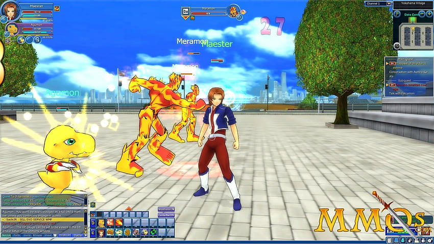 Digimon Masters Online Game Review Digimon Data Squad Game Agumon Digivolutions HD Wallpaper