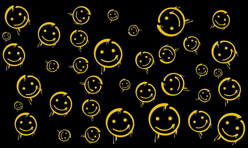 Buy Drippy Smiley Face Wallpaper Online In India  Etsy India