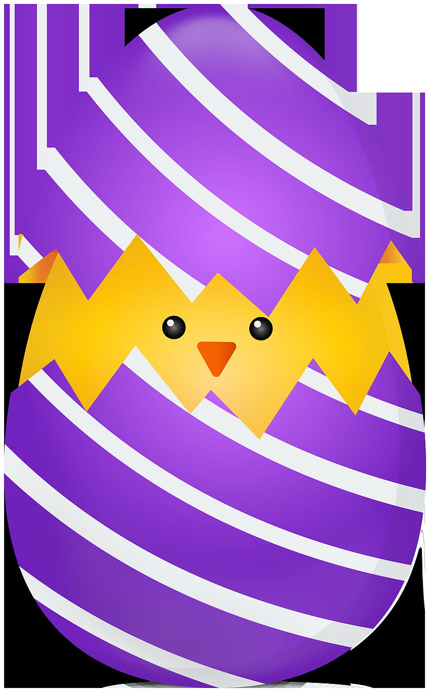 Chicken in Purple Easter Egg Clipart​, purple easter eggs HD phone wallpaper