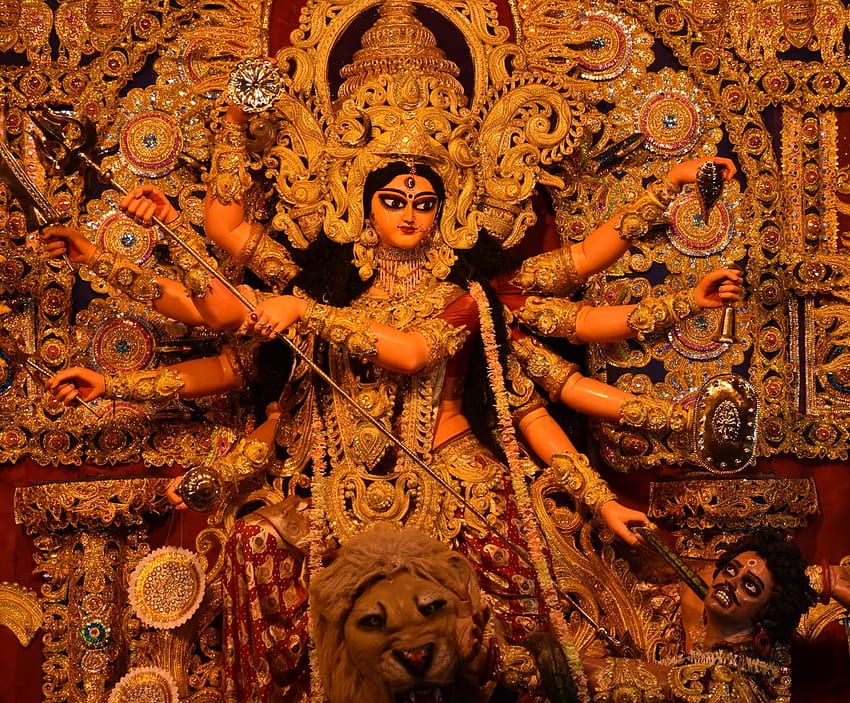100 Durga Maa, Herr Durga Devi HD-Hintergrundbild