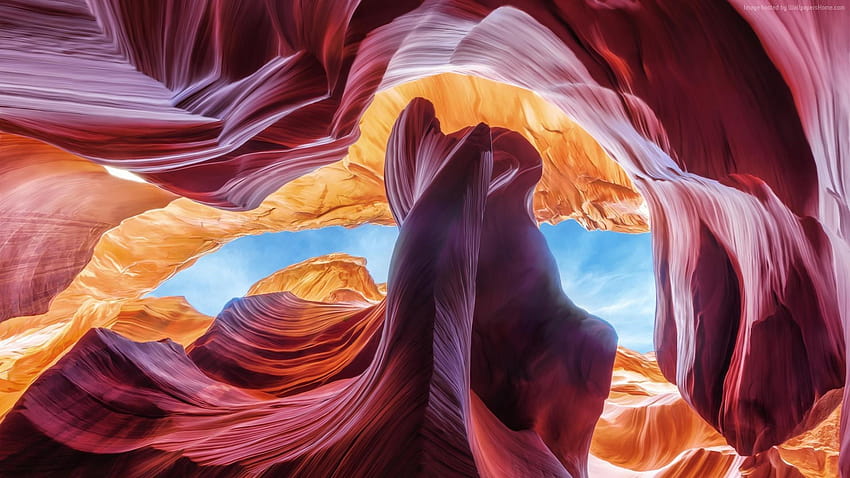 Formations rocheuses d'Antelope Canyon Fond d'écran HD