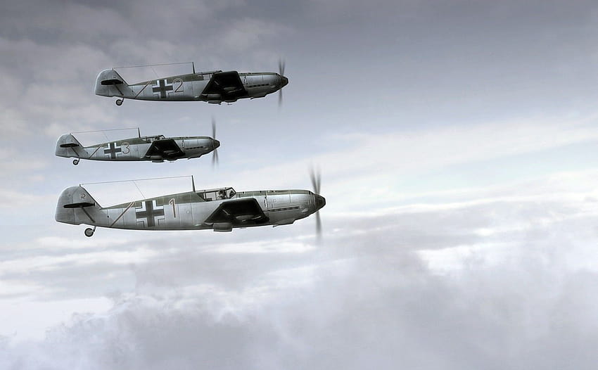 Messerschmitt, Messerschmitt Bf 109, 제2차 세계 대전, 독일, 군, 항공기, 군용 항공기, 루프트바페, 비행기 / 및 모바일 배경 HD 월페이퍼