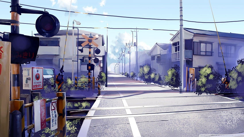 Anime-Landschaft, entspannender Anime HD-Hintergrundbild