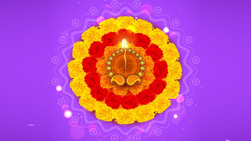 Diwali Rangoli Digtal Artwork, Hintergrund, Hhb03h HD-Hintergrundbild
