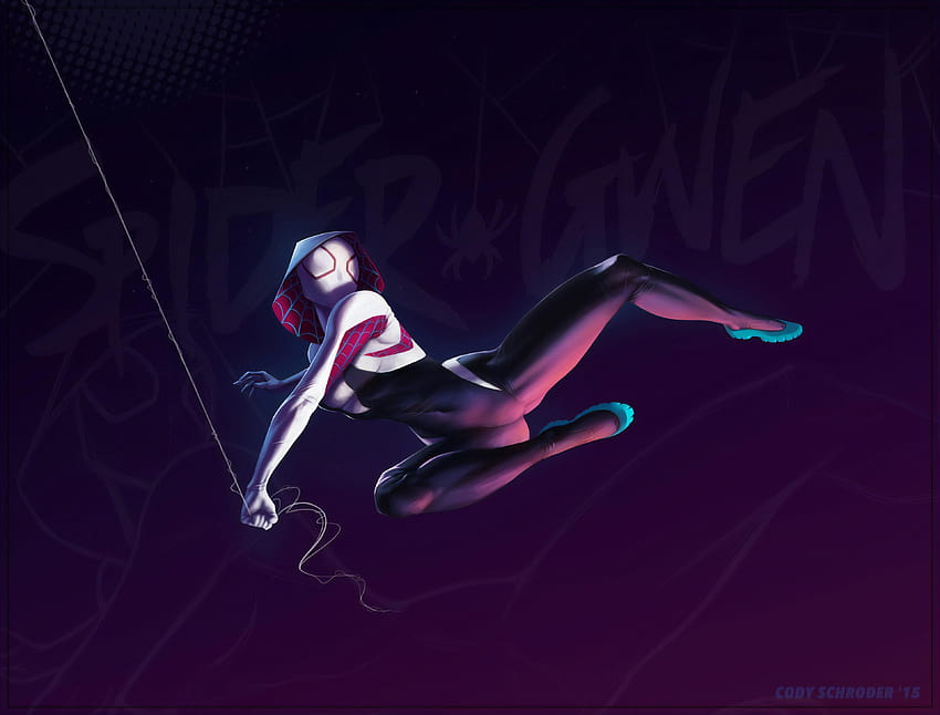 Pająk Gwen Stacy w Spider, gimnastyczka Tapeta HD