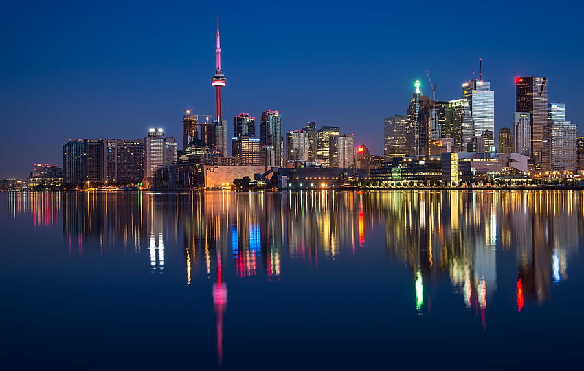 Toronto, Skyline, Cityscape, Skyscrapers, Downtown, Island HD wallpaper