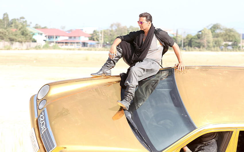 Stilvoller Stunt von Akshay Kumar in Boss Movie, dem Boss-Film HD-Hintergrundbild