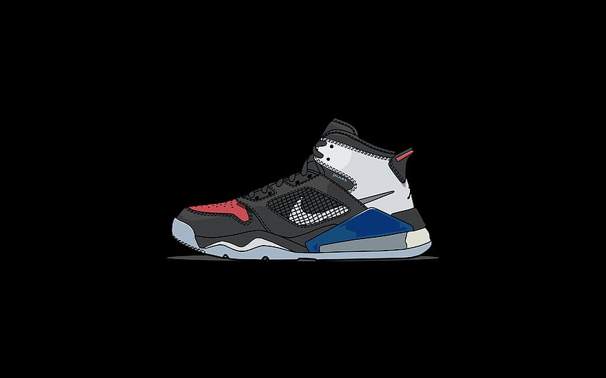 Nike Sneakers Illustration , Artist, Backgrounds, and, sneaker cartoon HD wallpaper
