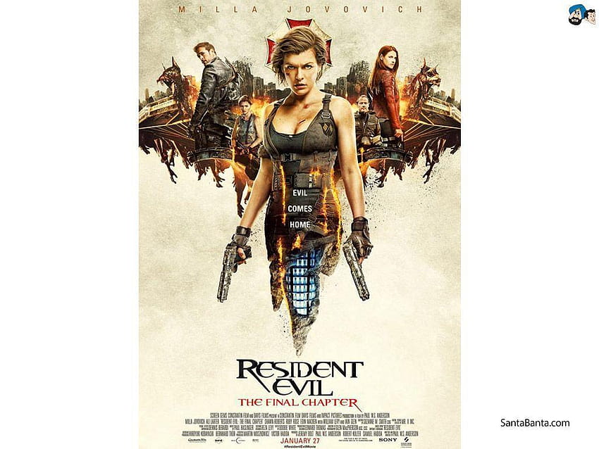 Resident Evil The Final Chapter Film Fond d'écran HD
