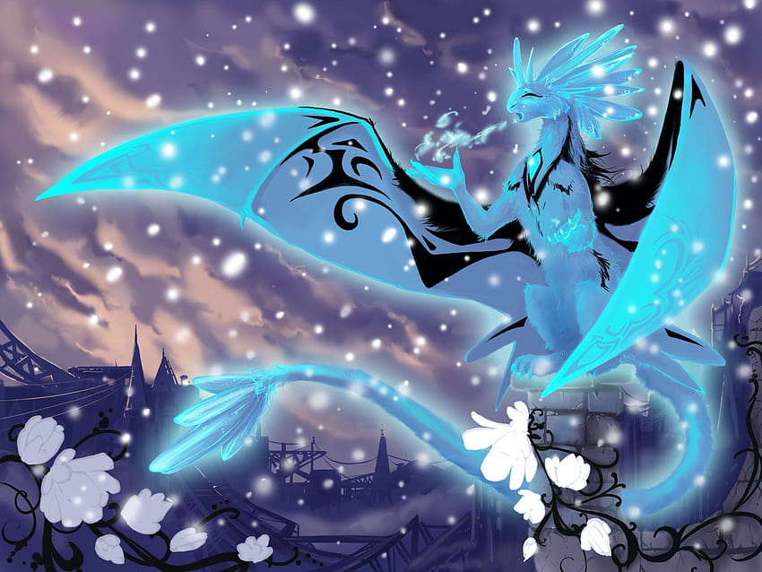 7 Ice Dragon, crystal dragon HD wallpaper | Pxfuel