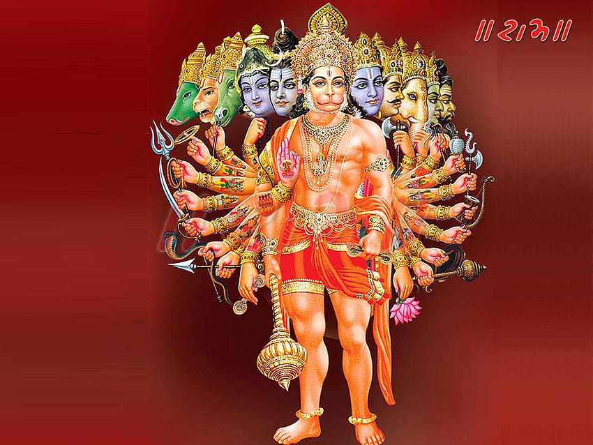 Ekadash Mukhi Hanuman Ji fondo de pantalla