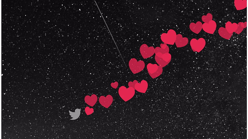Flying Hearts Love Data HD wallpaper
