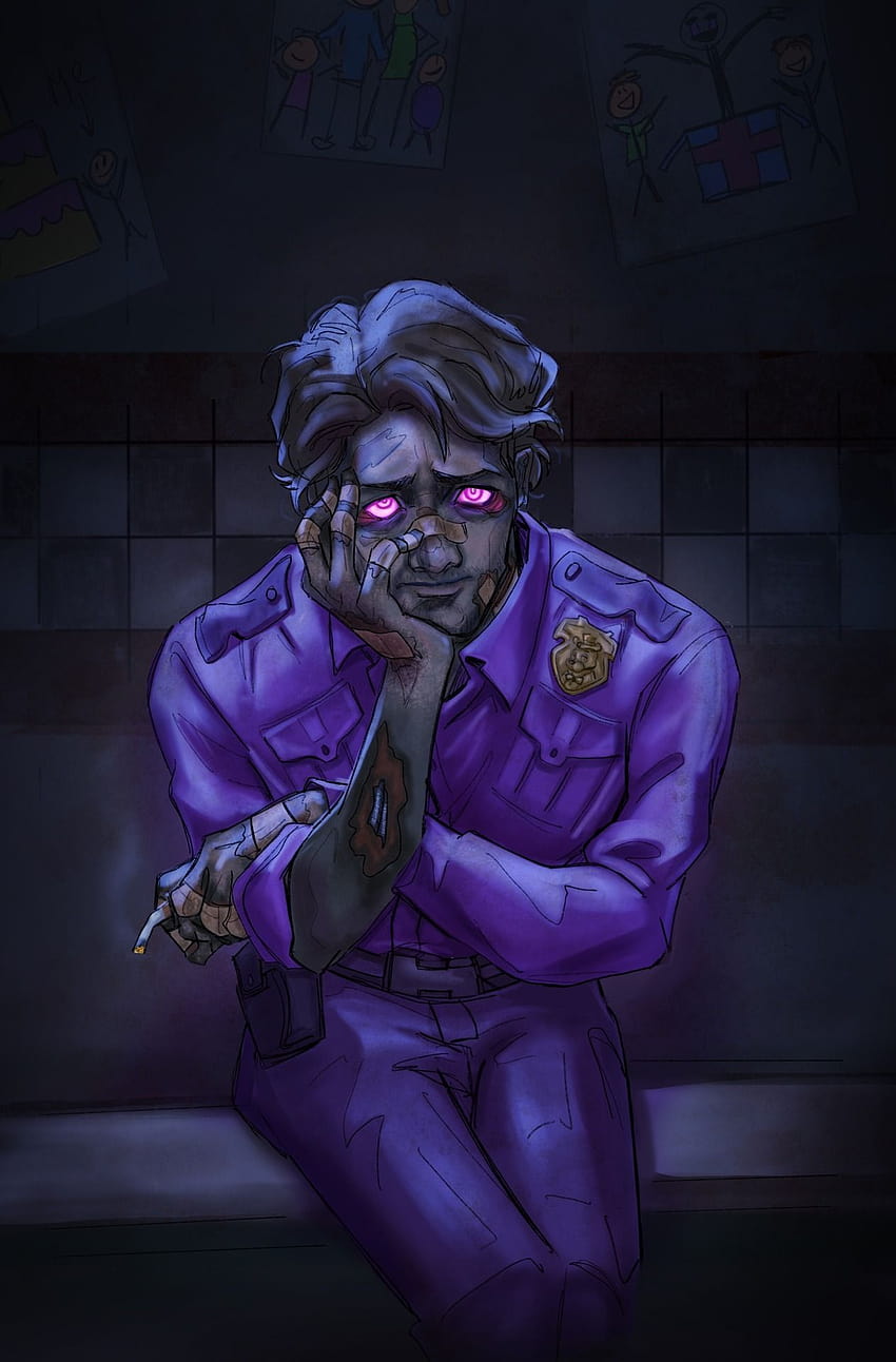 pizza ungu, fnaf michael afton wallpaper ponsel HD