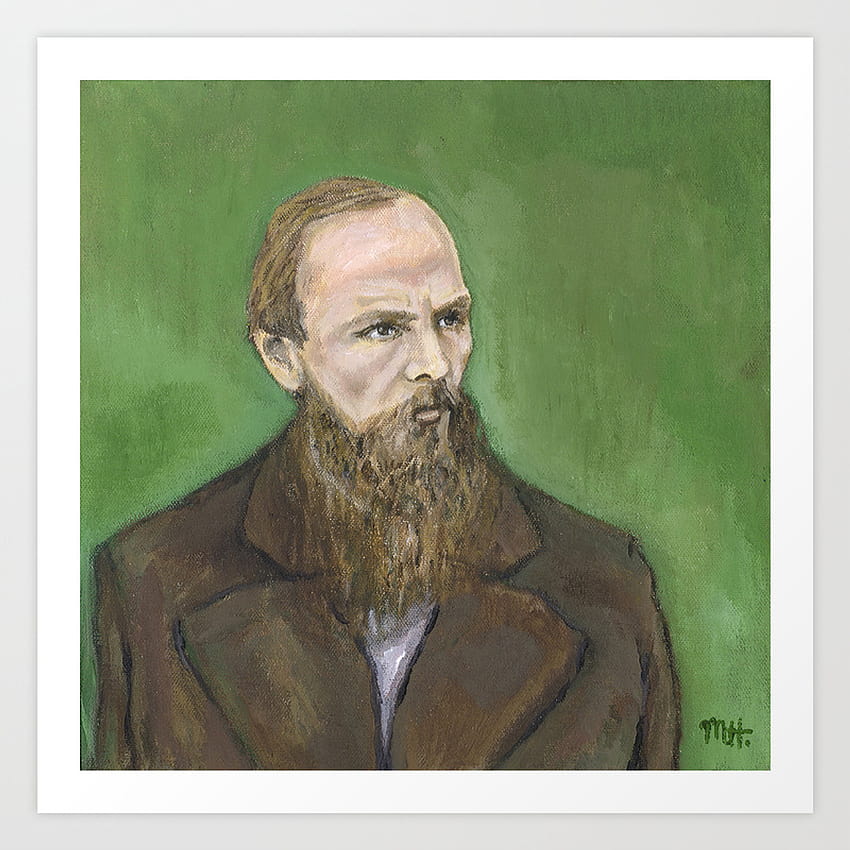 Fjodor Dostojewski Kunstdruck von Melinda Hagman HD-Handy-Hintergrundbild