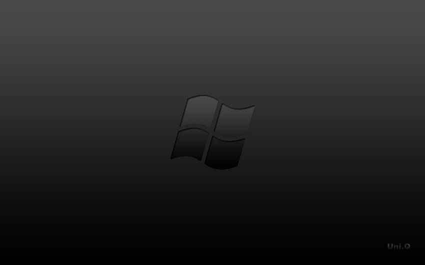 czarne minimalistyczne logo Microsoft Windows 1680x1050 – Technologia Apple, logo Microsoft Tapeta HD