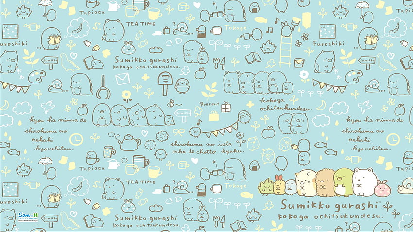 Premium Vector  Seamless pattern stars moon and clouds kawaii wallpaper  on blue background baby cute pastel colors