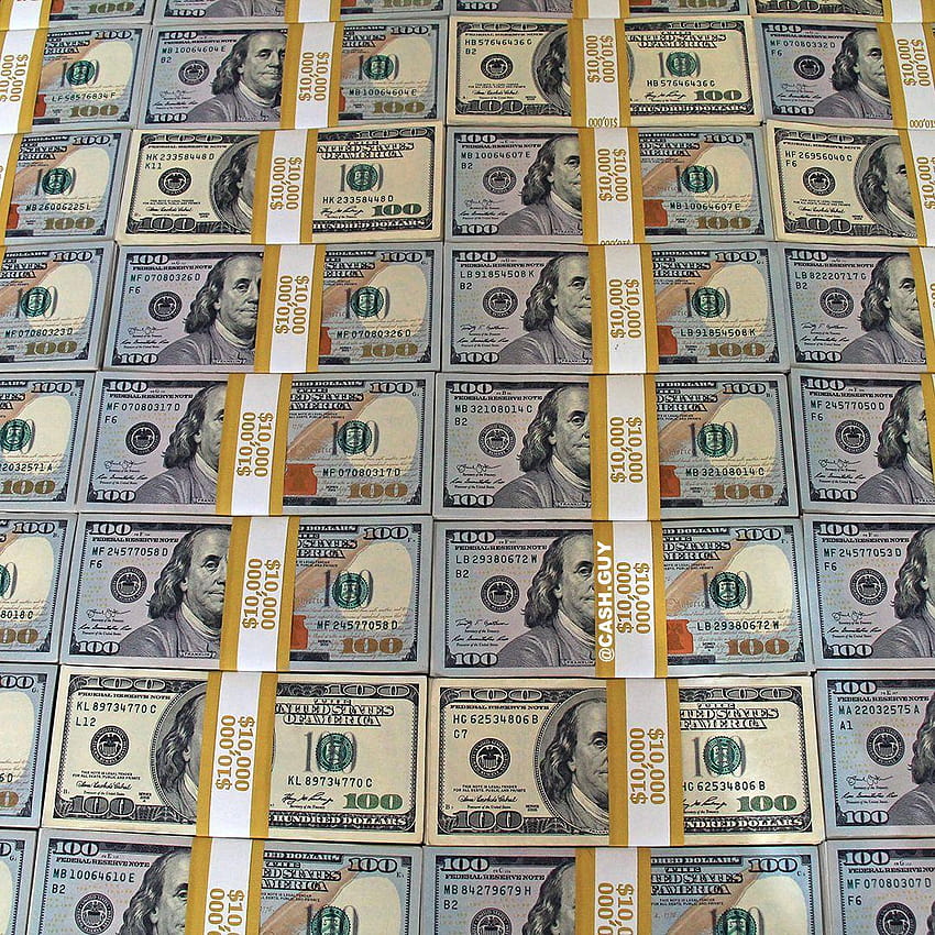 ¡Pilas masivas de billetes de $100 dólares! Dinero colorido, 100 billetes fondo de pantalla del teléfono