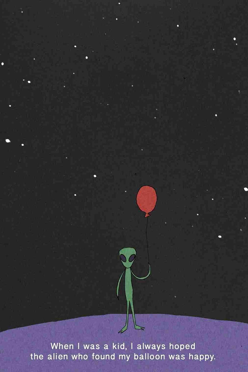 3 Alien Aesthetic, aesthetic grunge quotes HD phone wallpaper