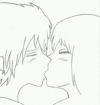 Drawing Anime Art Sketch couple sketch love white pencil png  PNGWing