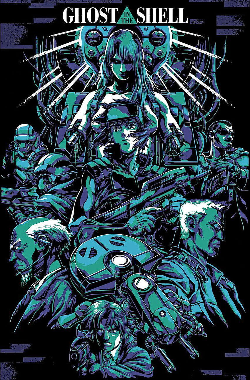 Ghost in the Shell, cartoon abs android HD phone wallpaper