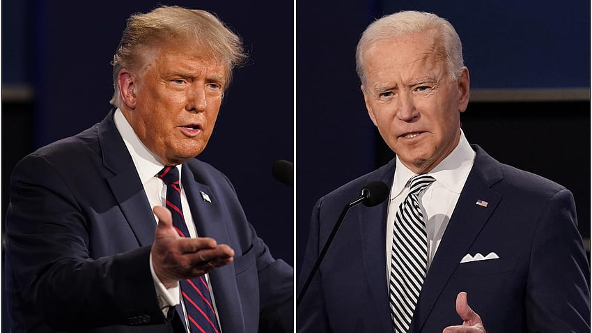 Trump promete não participar de debate virtual com Biden, joe biden vs donald trump papel de parede HD