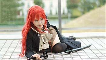 DokiDoki-R Anime Cosplay Asuka Langley Soryu Costume Women School Unif –  dokidokicosplay