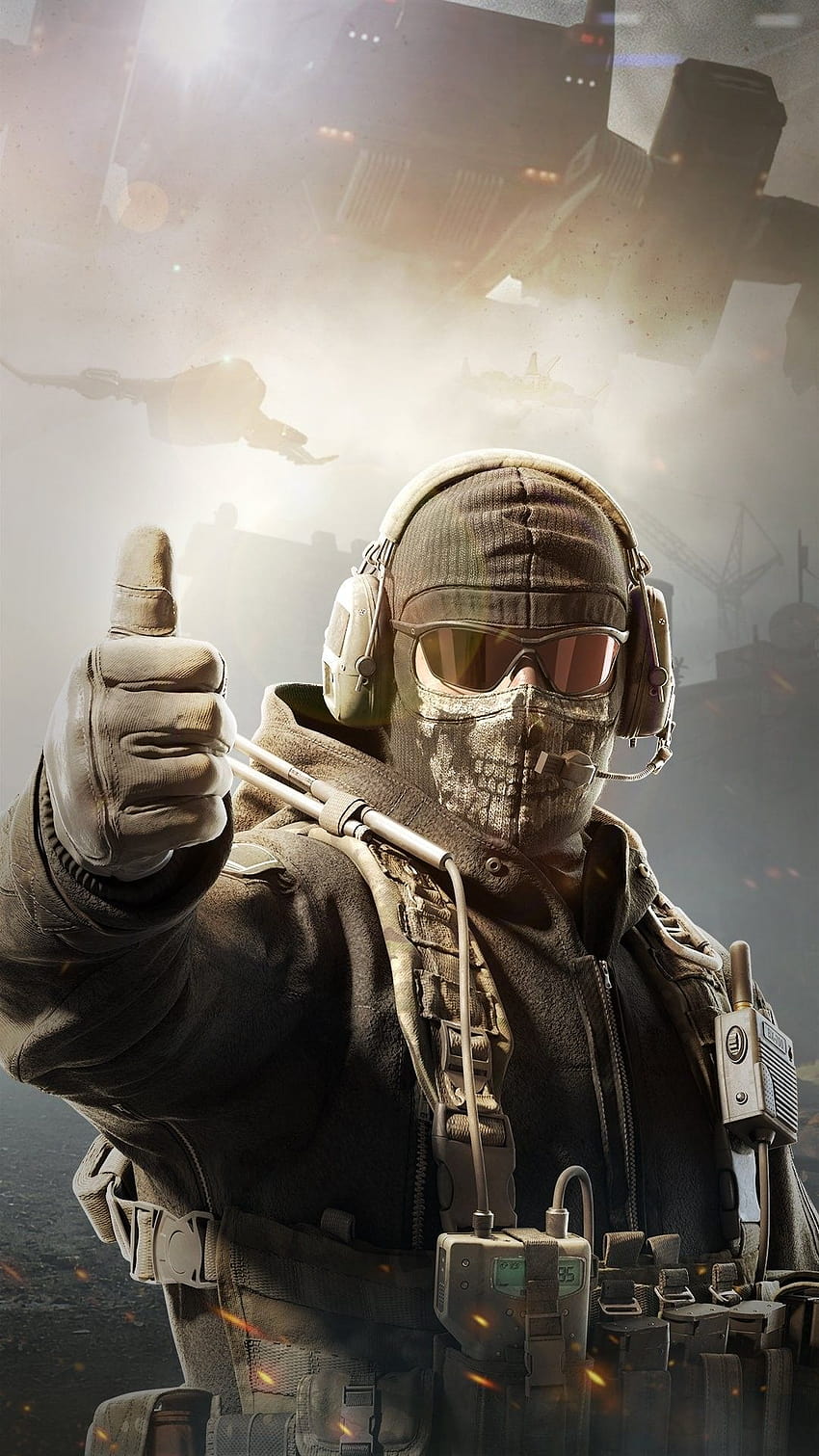 Call of Duty-Geisterfiguren HD-Handy-Hintergrundbild
