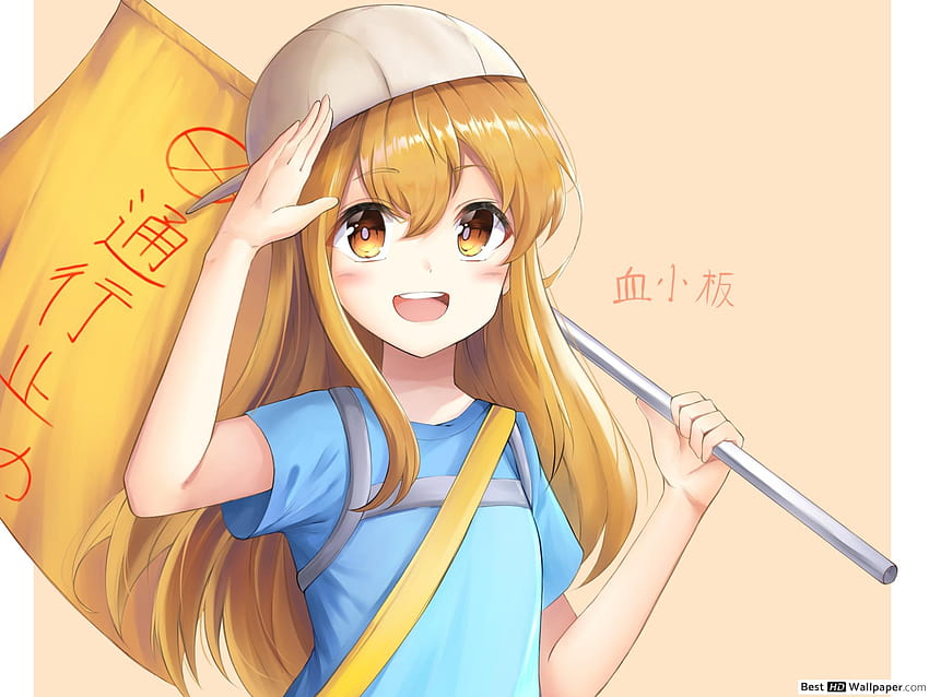 Hataraku Saibou, anime girls, cells, loli, hat, blonde, Platelet-chan, HD  phone wallpaper