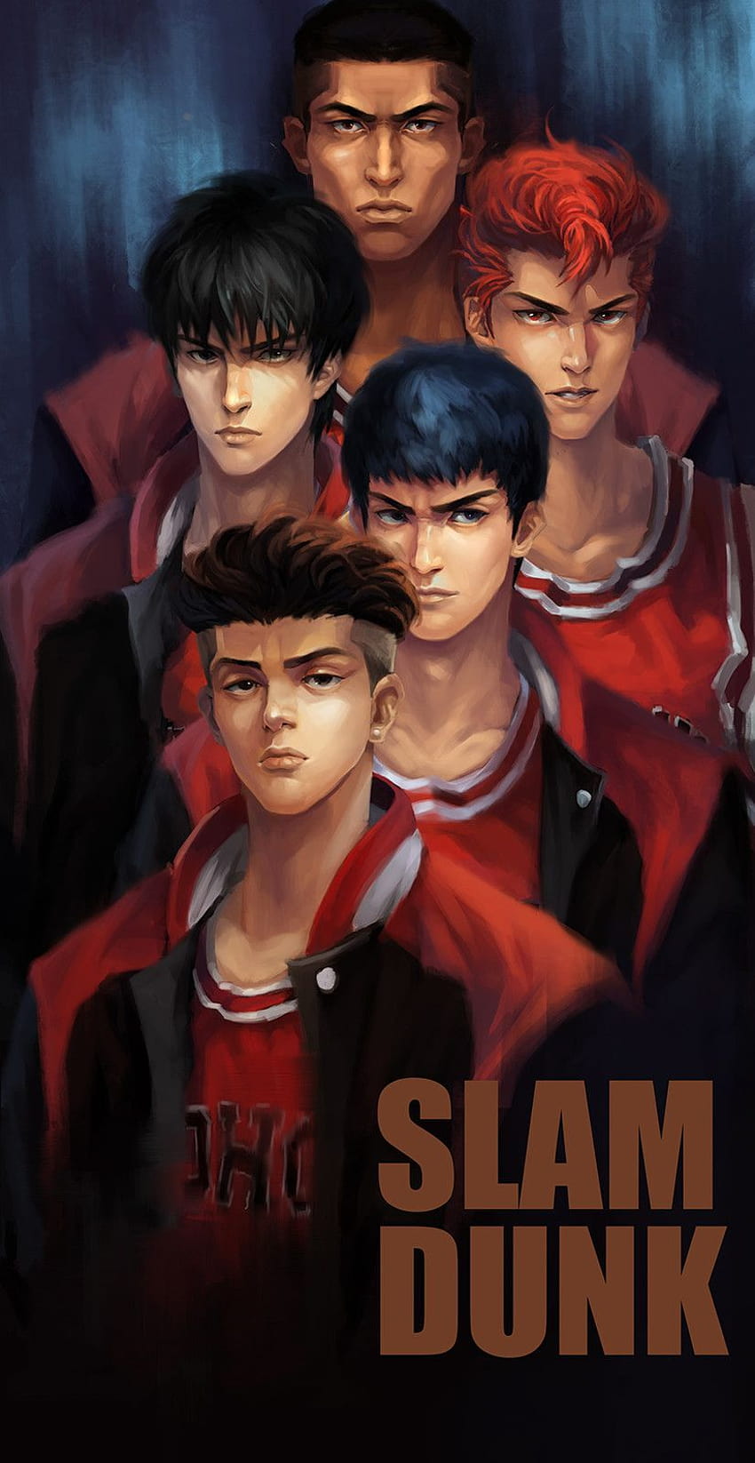 SLAM DUNK, YouQian Liu en ArtStation en https://www.artstation, citas de anime de slam dunk fondo de pantalla del teléfono