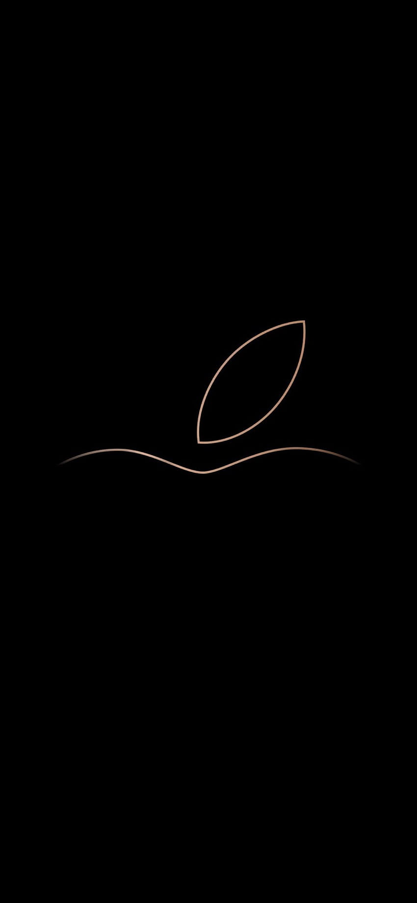 새로운 Apple 로고, 로고 아이폰 블랙 HD 전화 배경 화면