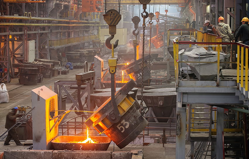 industrial, machinery, foundry, molten metals , section интерьер HD wallpaper