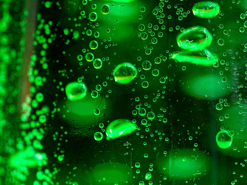 Bubble Green, green bubbles HD wallpaper