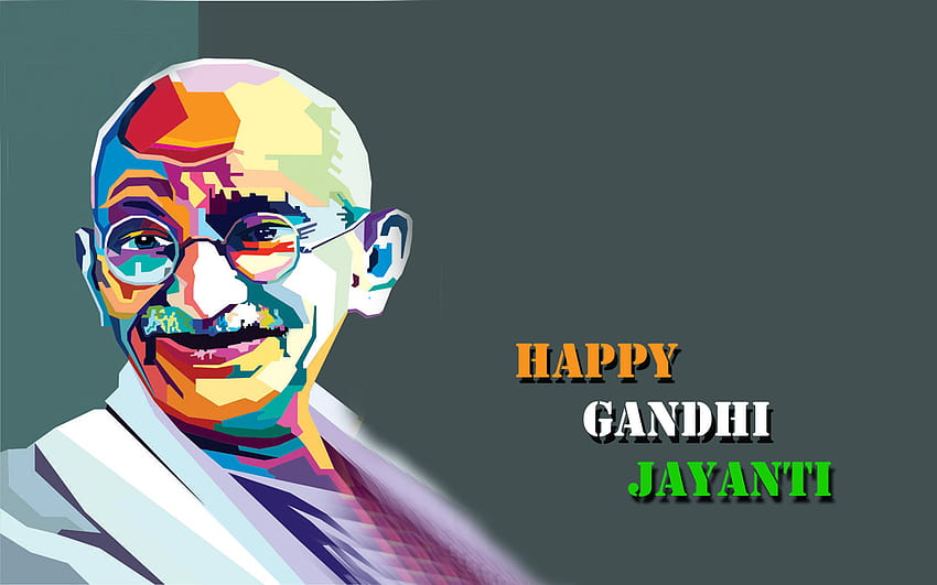 Mahatma Gandhi Jayanti 2 de octubre, feliz gandhi jayanti fondo de pantalla