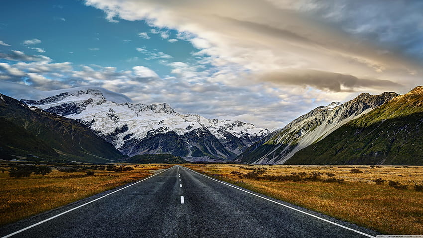 Road To Mount Cook ❤ สำหรับ Ultra TV, aoraki mount cook วอลล์เปเปอร์ HD
