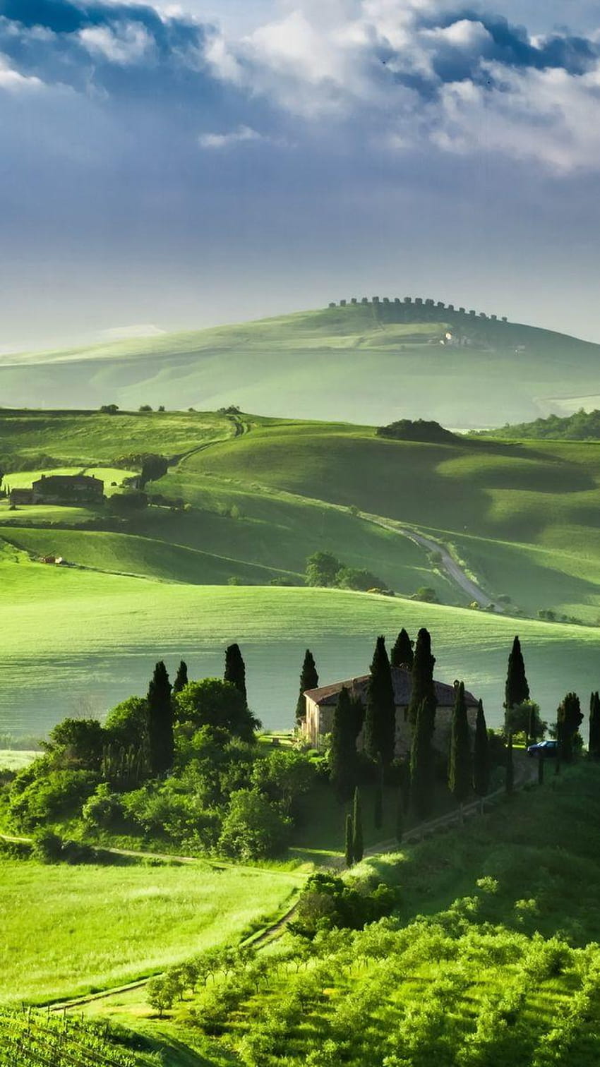 Tuscany Dreams Italy iPhone, Toskania, Włochy Tapeta na telefon HD
