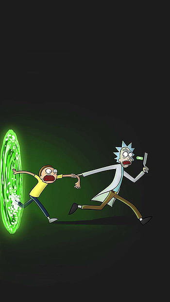 Rick and Morty Portal Gun Wallpaper iPhone Phone 4K #9280e