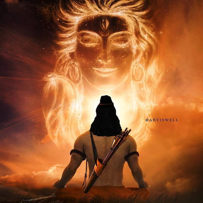 Lord Vishnu s'est incarné en tant que Sri Rama dans le Treta Yuga. Pendant son krishna en colère Fond d'écran de téléphone HD