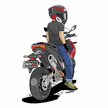 Motorcycle cartoon HD wallpapers | Pxfuel