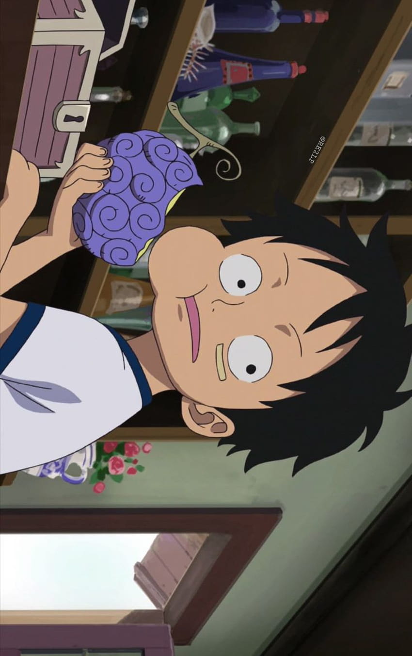 Luffy memakan Gomu wallpaper ponsel HD