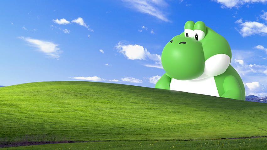 Großer Yoshi, fetter Mario HD-Hintergrundbild
