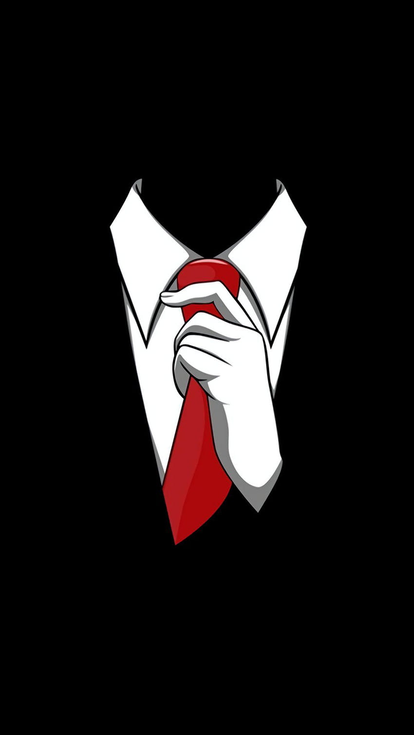 Rote Krawatte, verrücktes Handy HD-Handy-Hintergrundbild