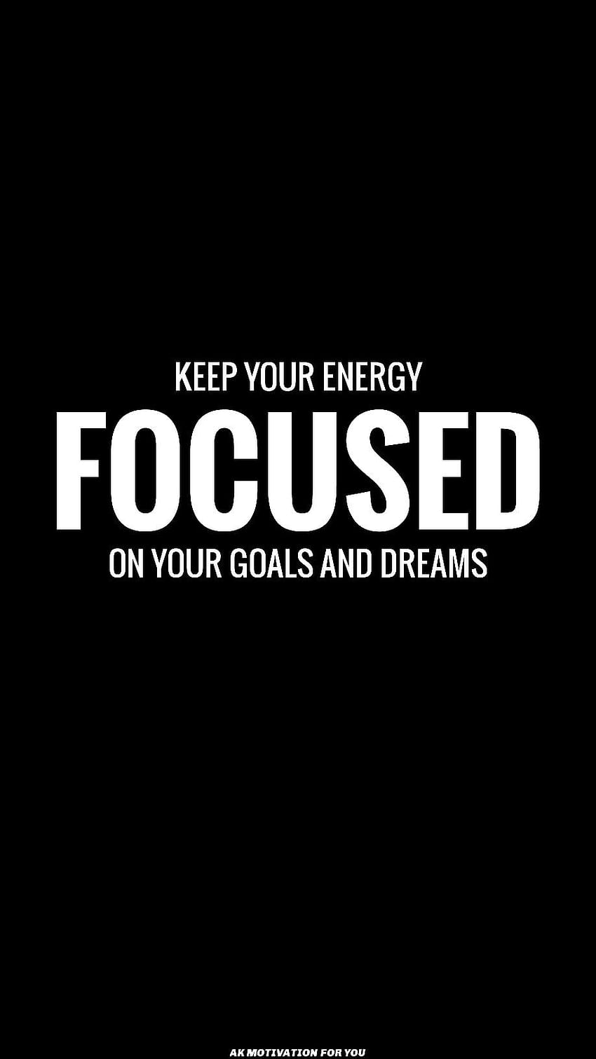 Focus motivation quote, life goals HD phone wallpaper