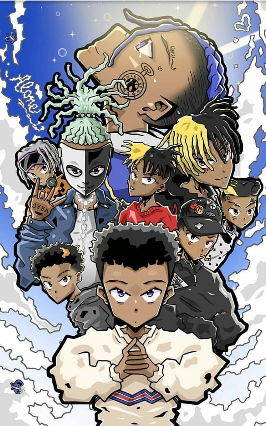 XXXTentacion と Juice Wrld、juice wrld アニメ ps4 HD電話の壁紙