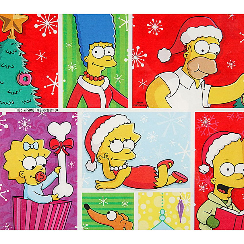 Simpsons Christmas posted by Ryan Sellers, xmas simpsons HD phone wallpaper
