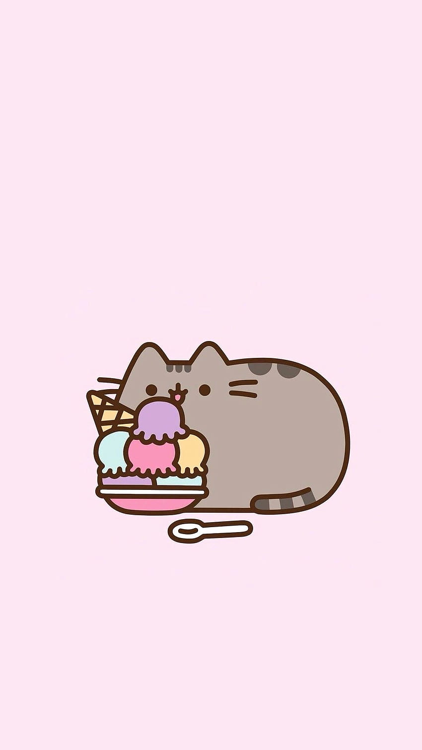 Pusheen Awesome Pusheen and Stormy Building Snowcat Replicas Of Each Other ⛄ Adorable Amimals This Month HD phone wallpaper