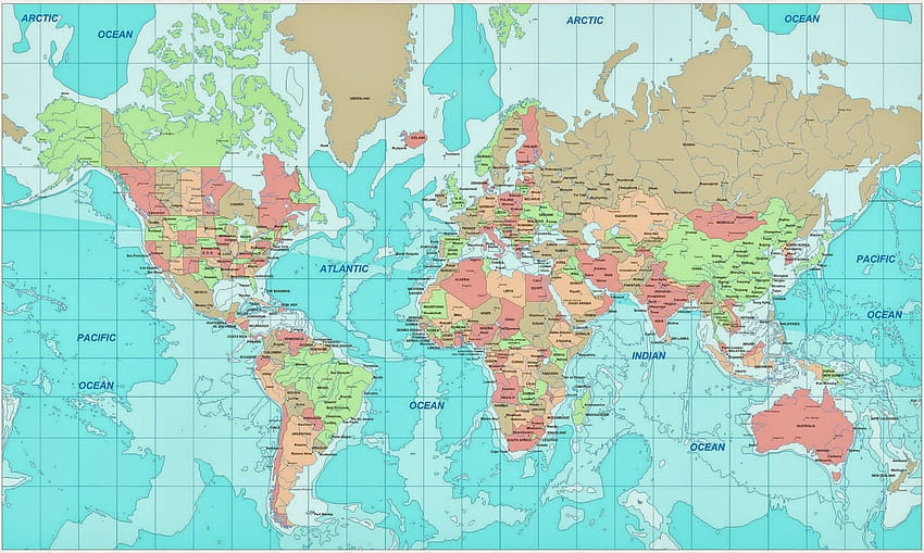 24599 world, world map atlas full HD wallpaper