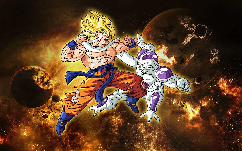 SSJ Goku vs Frieza wallpaper by Shadowtheripper  Download on ZEDGE  0275