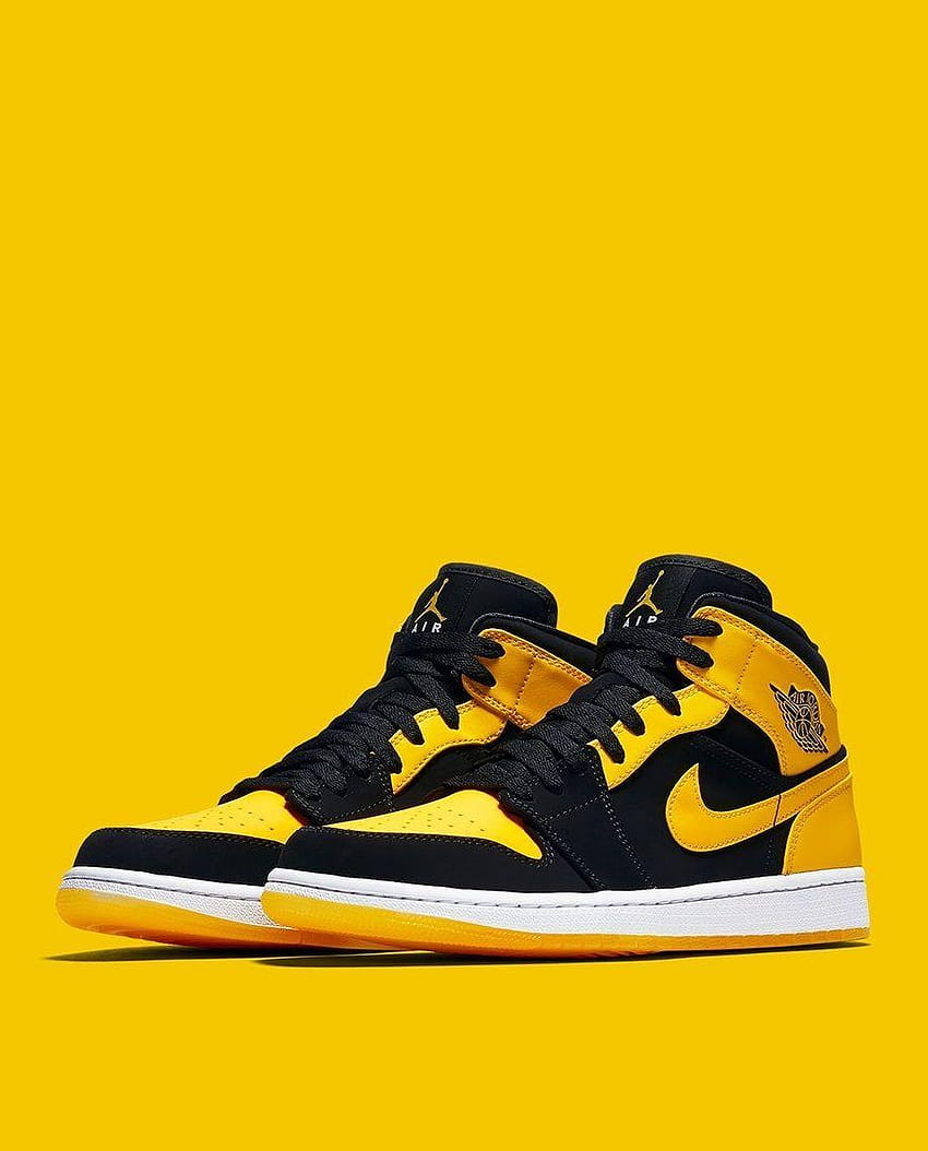 Nike Air Jordan 1, nike yellow HD phone wallpaper