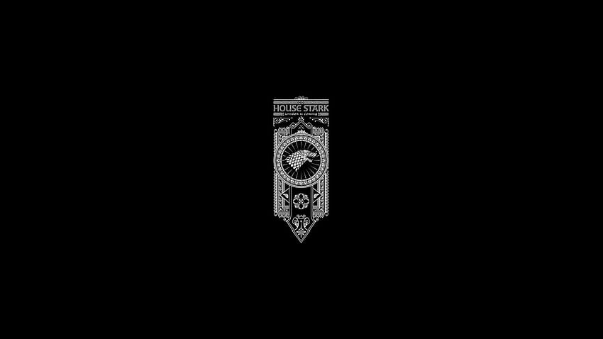 Game of Thrones Song of Ice and Fire Stark Minimal Black, game of thrones stark HD wallpaper
