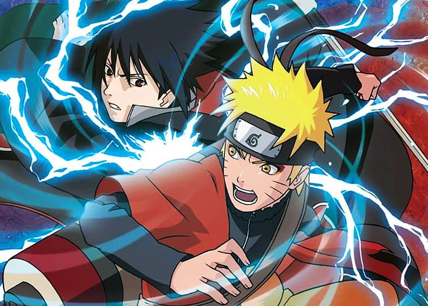 Naruto Sasuke Anime & Manga plakat Print, Naruto Sasuke pocałunek Tapeta HD